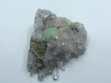 Load image into Gallery viewer, Prehnite on Quartz