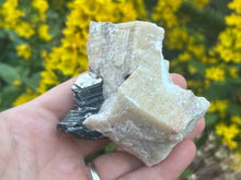 Load image into Gallery viewer, Phlogopite mica on orange calcite