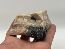 Load image into Gallery viewer, Phlogopite mica on orange calcite