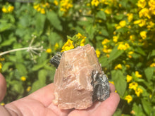 Load image into Gallery viewer, Phlogopite mica in orange calcite