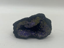 Load image into Gallery viewer, Purple dyed Quartz geode