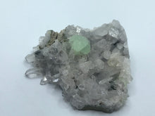 Load image into Gallery viewer, Prehnite on Quartz
