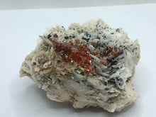 Load image into Gallery viewer, Vanadinite on Baryte
