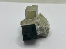 Load image into Gallery viewer, Pyrite cubes on matrix
