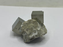 Load image into Gallery viewer, Pyrite cubes on matrix
