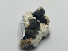 Load image into Gallery viewer, Calbdonite inclusions on apophyllite on modernite
