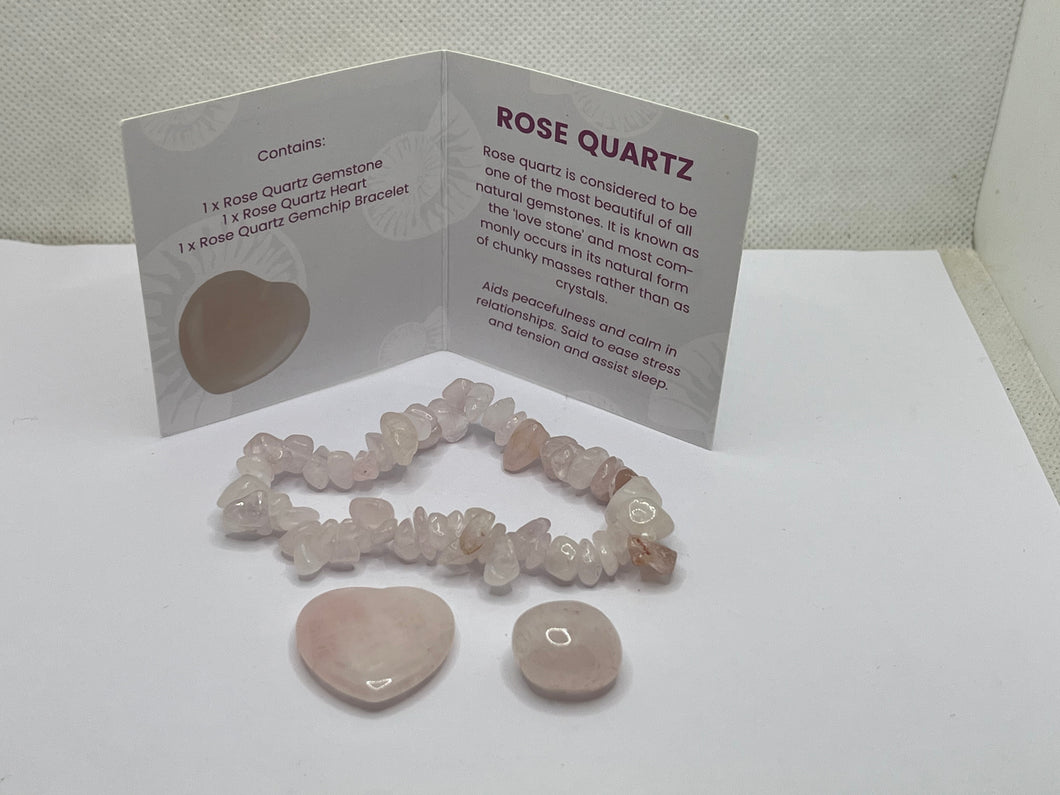 Gemstone collection rose Quartz