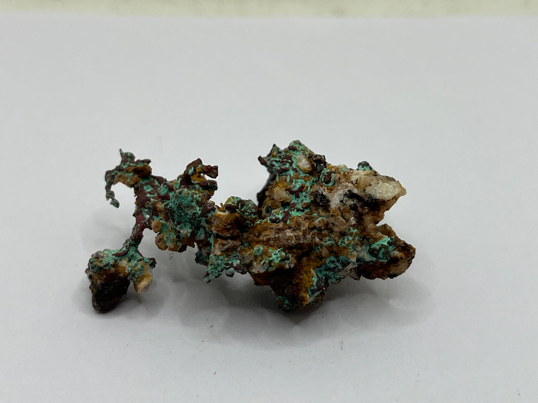 Native cooper and malachite