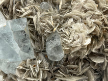Load image into Gallery viewer, Muscovite mica with aquamarine

