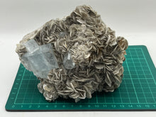 Load image into Gallery viewer, Muscovite mica with aquamarine
