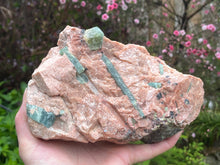 Load image into Gallery viewer, Aquamarine on feldspar
