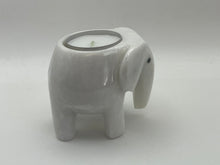 Load image into Gallery viewer, White marble elephant tea light holder
