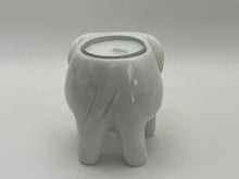 Load image into Gallery viewer, White marble elephant tea light holder
