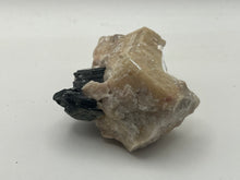 Load image into Gallery viewer, Phlogopite mica on orange calcite
