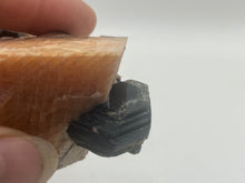 Load image into Gallery viewer, Phlogopite mica in orange calcite
