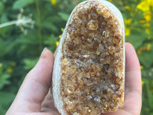 Load image into Gallery viewer, Citrine cluster cut base
