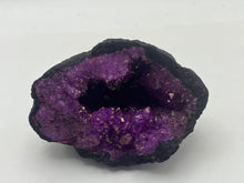Load image into Gallery viewer, Dyed purple quartz geode

