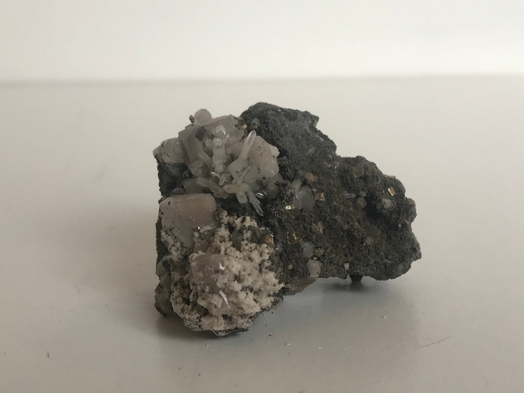 Calcite and pyrite
