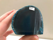 Load image into Gallery viewer, Blue agate geode
