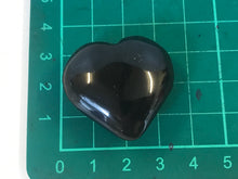 Load image into Gallery viewer, black agate heart carved heart
